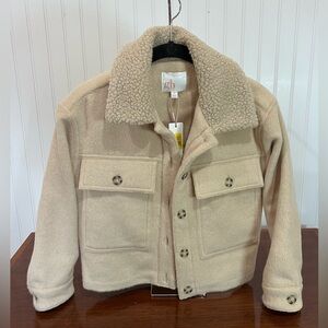 NWT - GB Girls Cream Jacket - Size M (Girls)